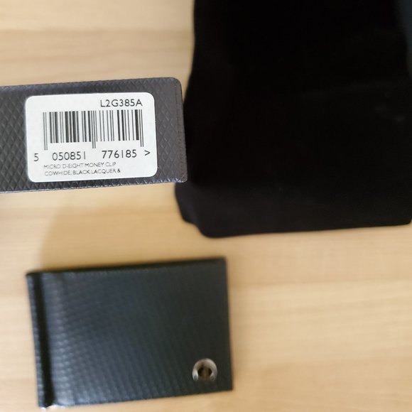 NWT - DUNHILL Black Leather Wallet with Money Clip - Picture 7 of 11